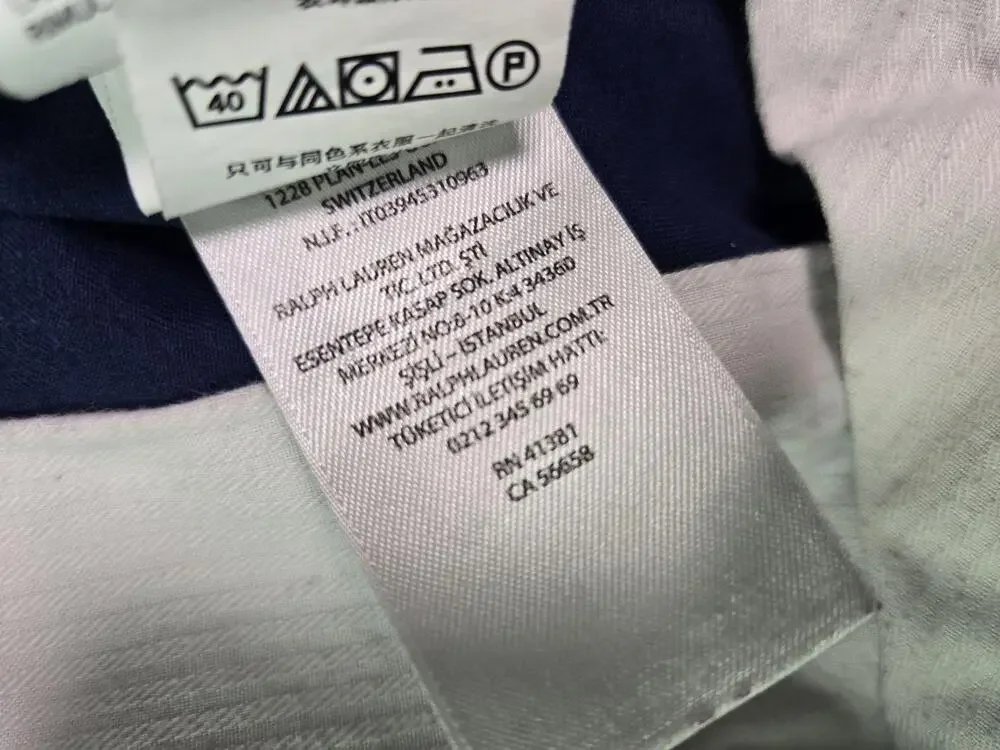 Polo Ralph Lauren Shorts Mens 33 Blue Chino Stretch Pony Embroidered Summer